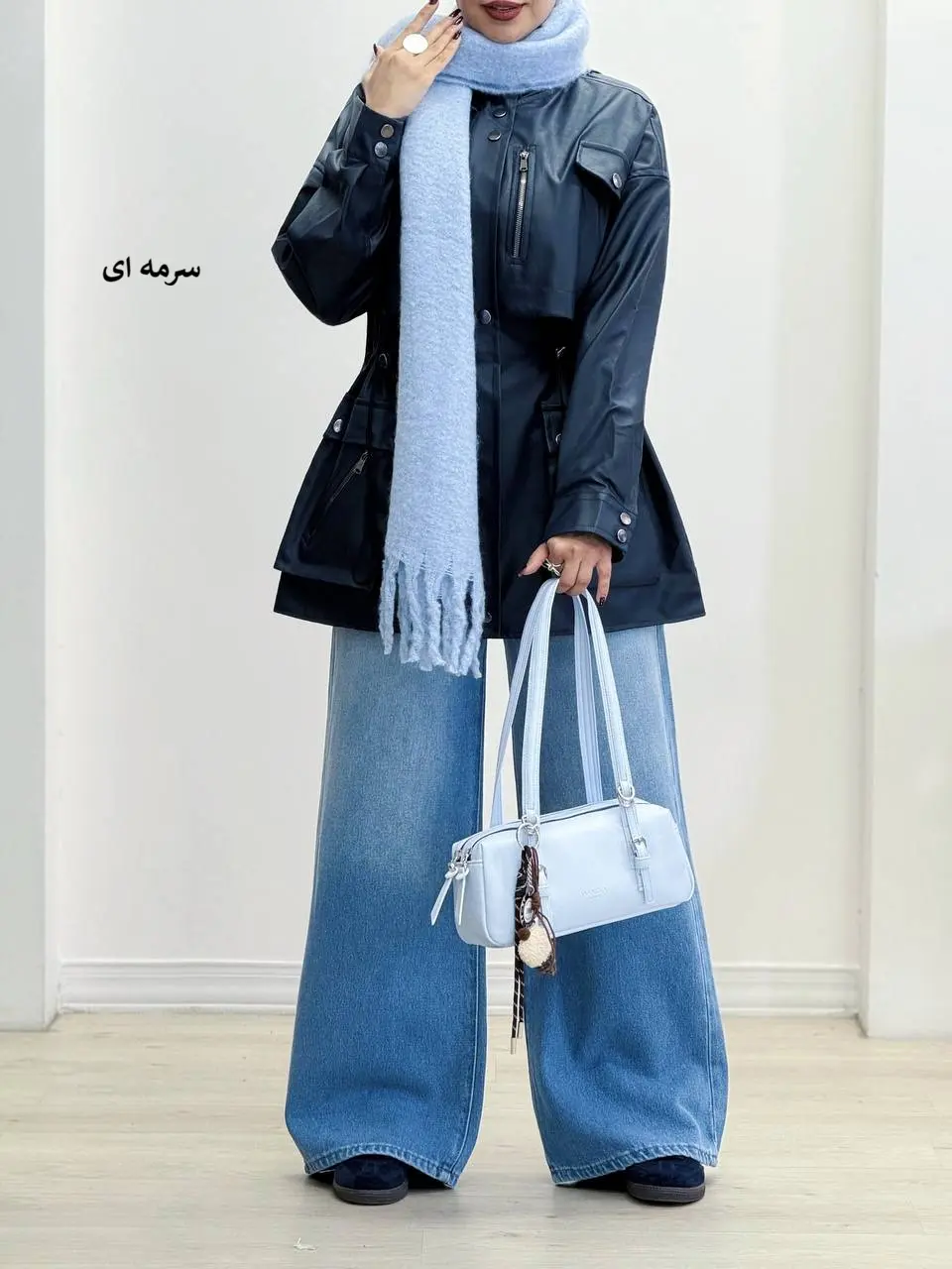 7449-کاپشن چرم الیزابت